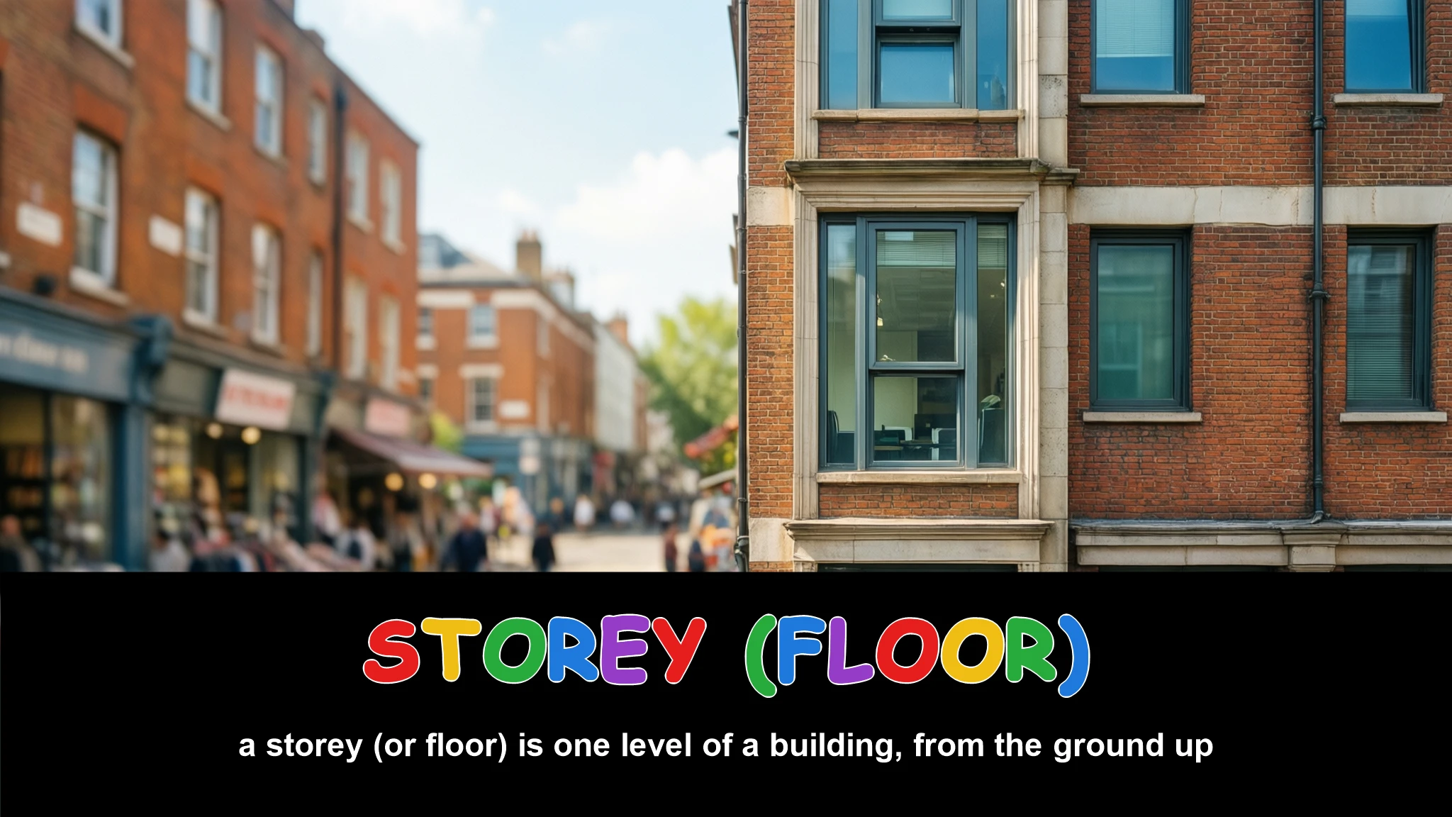 English Illustration for storey (floor)